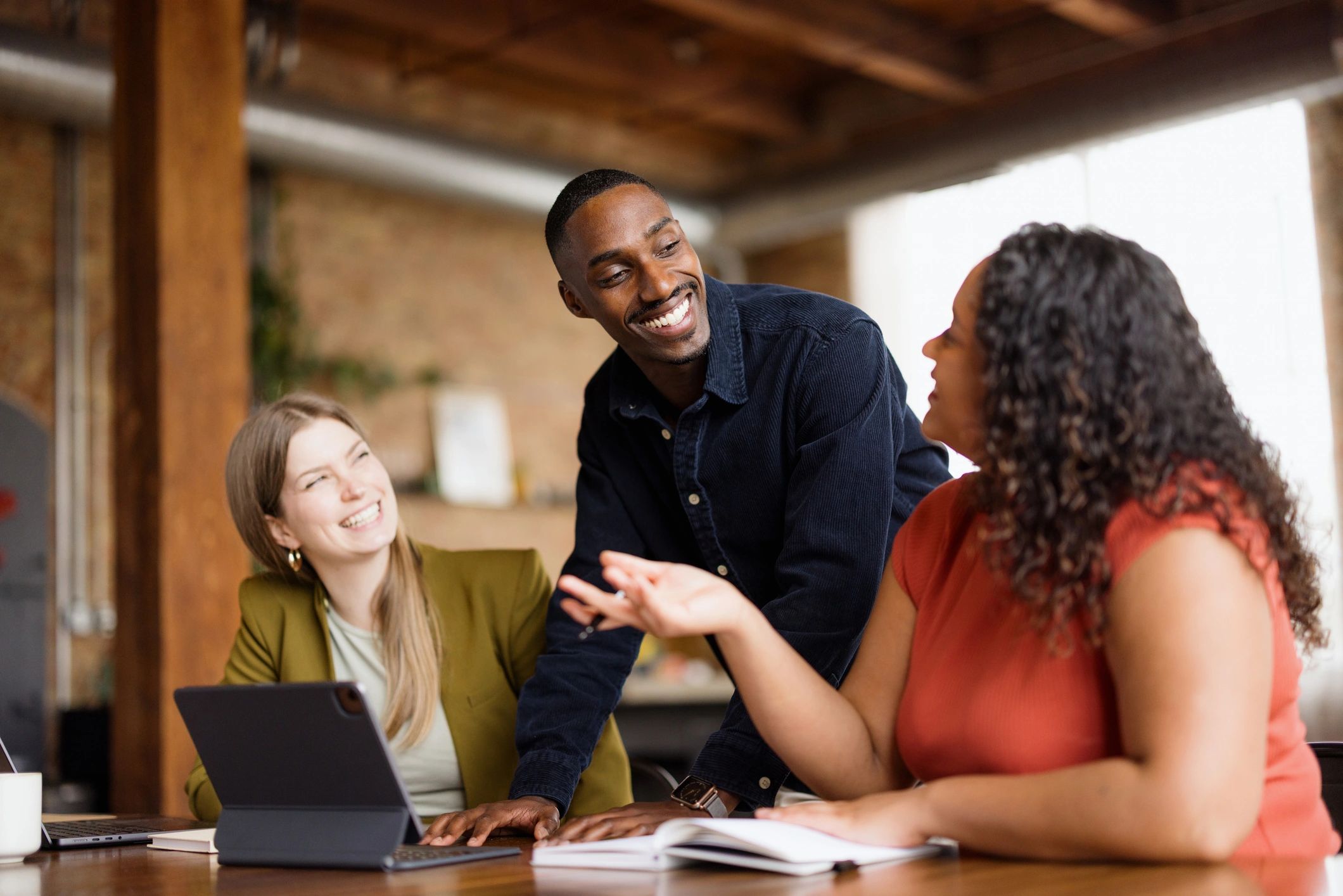 Editorial team collaboration representing clear communication
